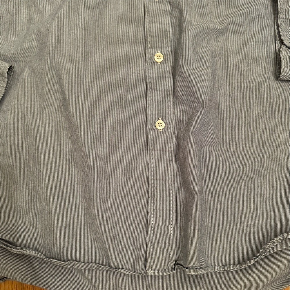 J Crew Button Up Shirt Mens XL Tailored Fit Stripe Long Sleeve Pocket (j5) - Picture 9 of 10